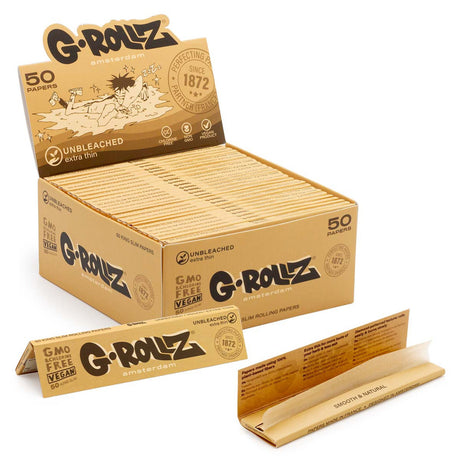 G Rollz Papers - Unbleached Papers Extra Slim (King Size)