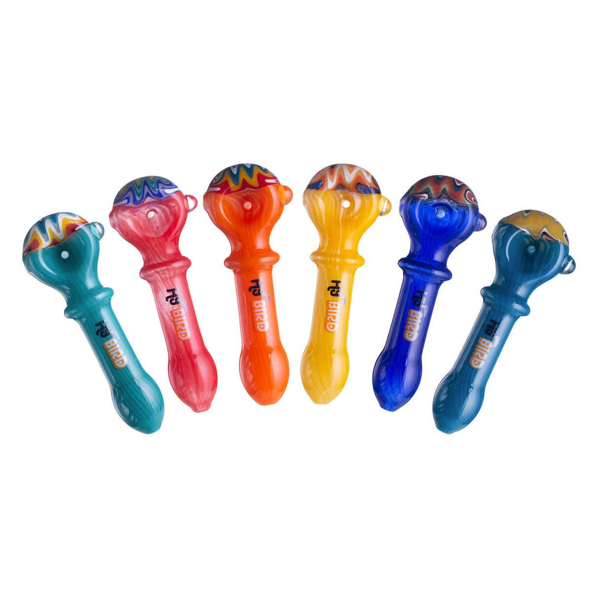 HyBird Premium Glass Hand Pipes - HB03 (4.5")