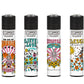 Clipper Lighters - Skull Tattoo (48pcs w/ 5 Free Lighters)