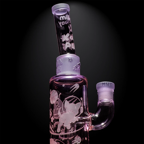 Milky Way Glass - Moon Sesh Dab Rig - Pink (12")