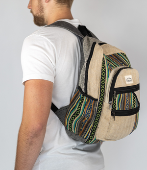 Nature Sacks - Handcrafted Hemp Backpack - Green Design