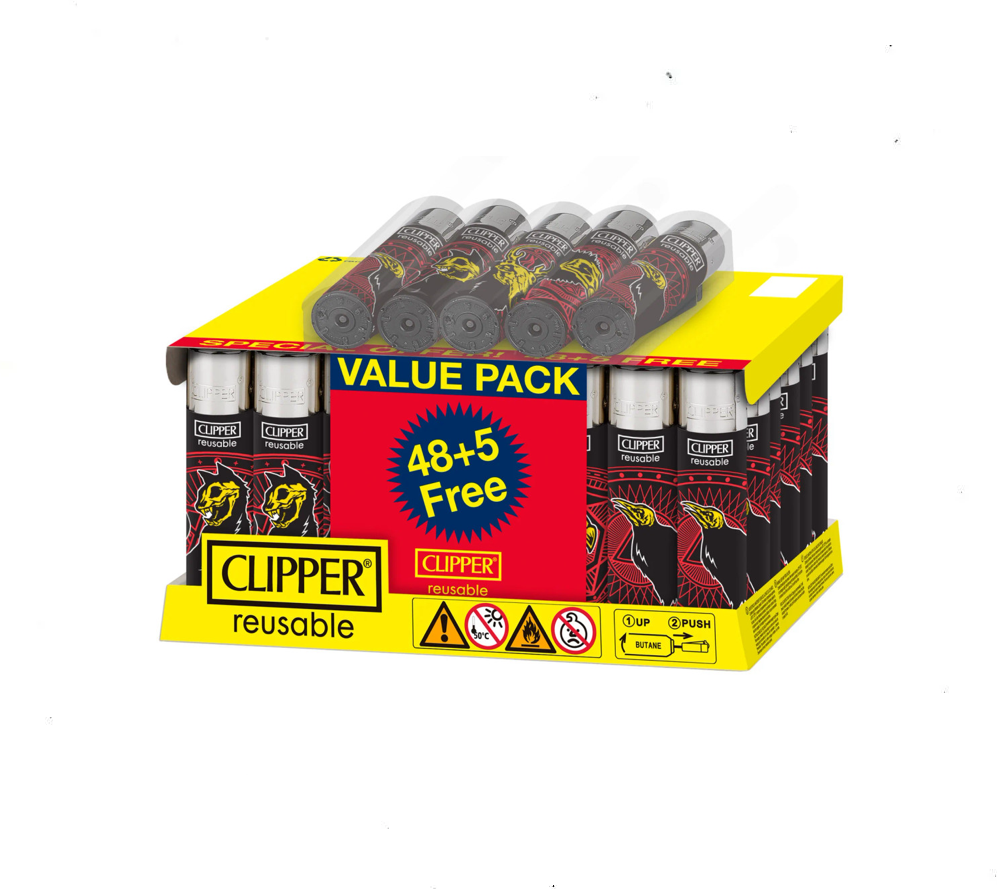 Clipper Lighters - Animal Corpse (48pcs + 5 Free Lighters)