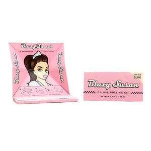 Blazy Susan - Pink Deluxe Rolling Papers (King Size Slim)