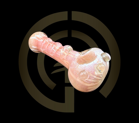 Glass Hand Pipe - Triple Pebble Slash (4.5")