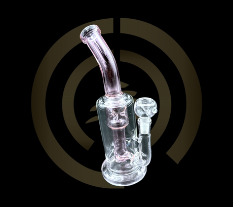 Glass Water Pipe - Barrel (10")