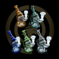 Glass Water Pipe - Inline Donut Recycler (7")