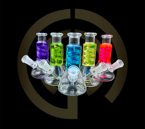 Glass Water Pipe - Mini Lab Glycerin (4.5")