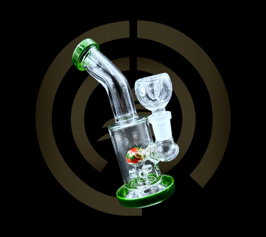 Glass Water Pipe - Ball w/ Sprinkler Perc (7")