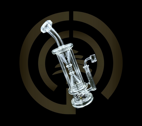 Rain City Glass - Diamond Hourglass Tower (12.5")