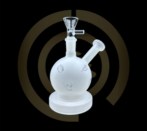 Mini Glass Rig - Frosted Globe (6")