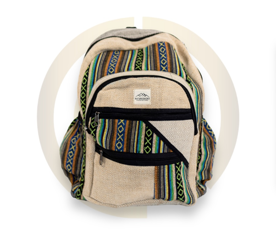 Nature Sacks - Handcrafted Hemp Backpack - Green Design