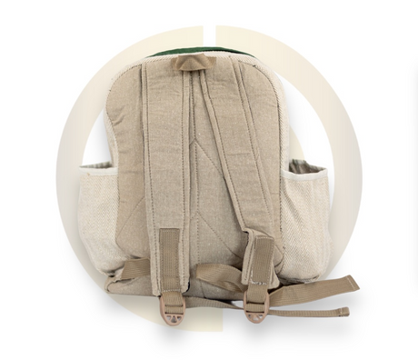 Nature Sacks - Handcrafted Hemp Backpack - Green