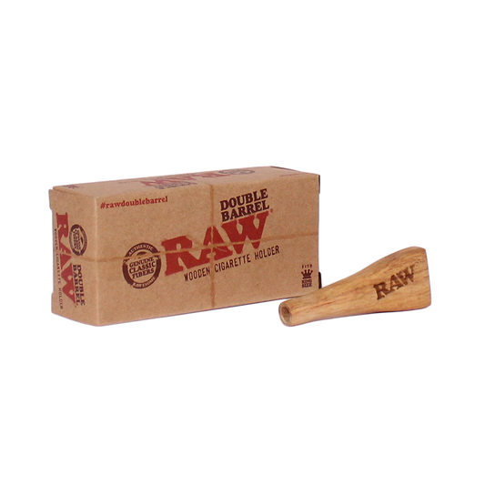 RAW - King Size Double Barrel Wooden Holder