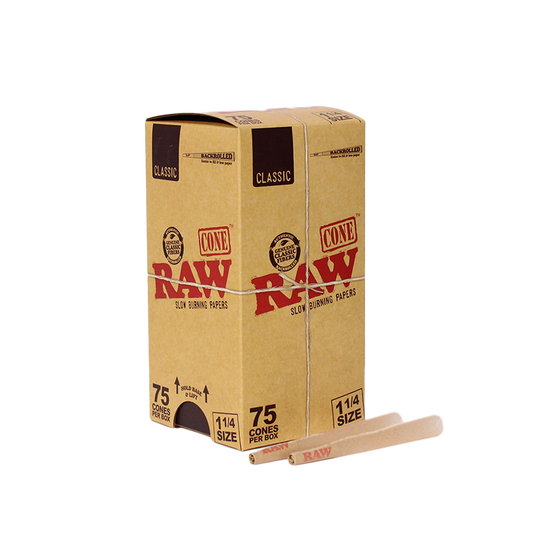 RAW - 1 1/4 Classic Pre-Roll Cone (75 Pack)