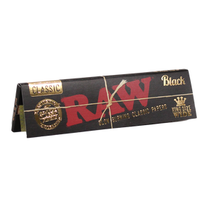 RAW - Black King Size Wide Papers (50pk)