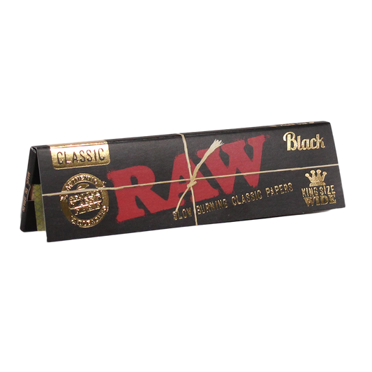 RAW - Black King Size Wide Papers (50pk)