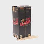 RAW - Black King Size Classic Pre-Roll Cone (75 Pack)