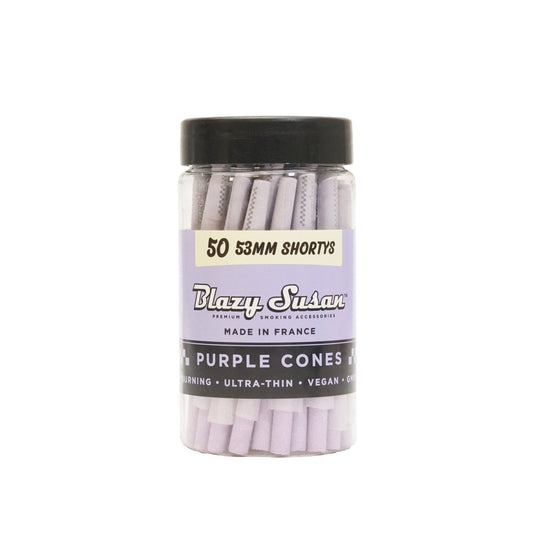 Blazy Susan - 53mm Shorty Purple Cones (50ct)