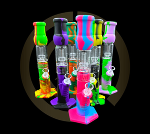 Silicone Water Pipe - Hybrid Straight Beaker (13")