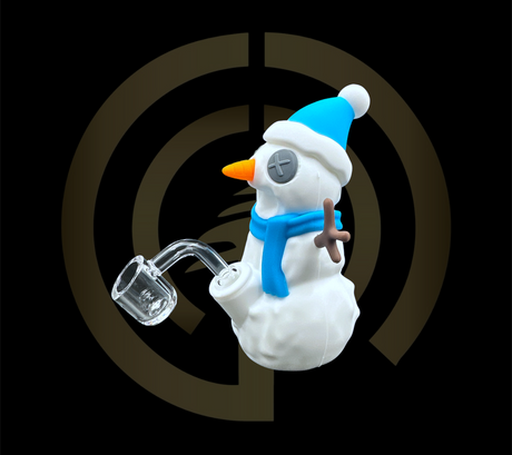 Silicone Water Pipe - Snowman (5.5")