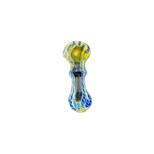 Glass Hand Pipe - Dichro Ring (3.5")