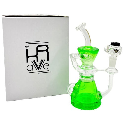 Krave - Recycler Glass Water Pipe (Freezable)