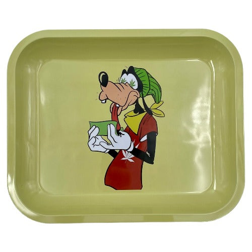 Metal Rolling Tray - Rasta Dawg (14"x11.5")