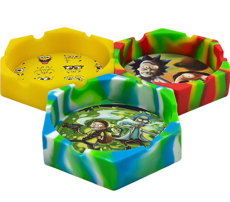 Silicone Ashtray - Hexagon Toons