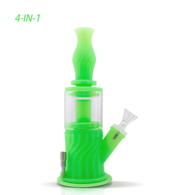 Waxmaid Silicone Water Pipe - 4 in 1 (9.25")