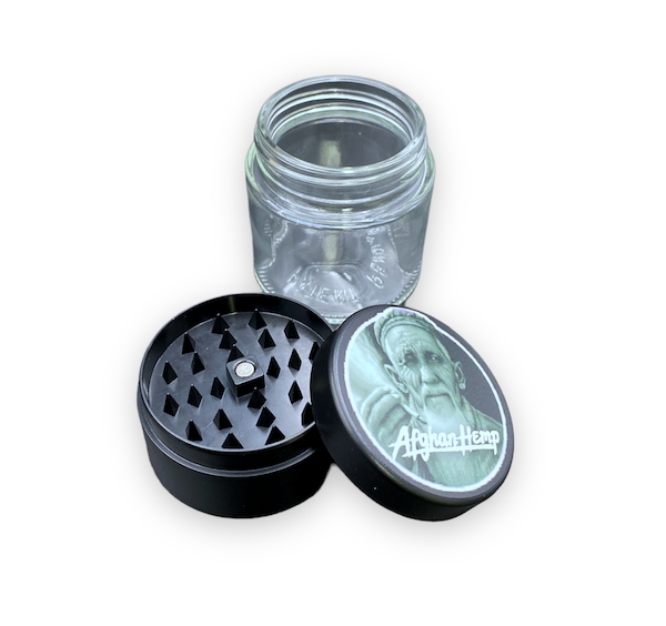 Afghan Hemp - Grinder + Jar