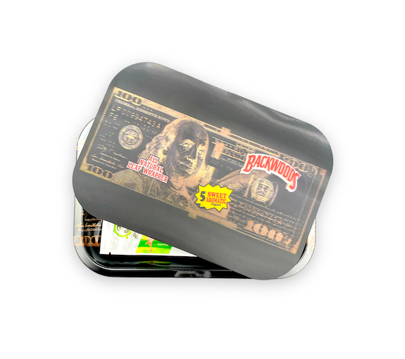 Metal Rolling Tray w/ 3D Magnetic Lid - Blueprint Benji