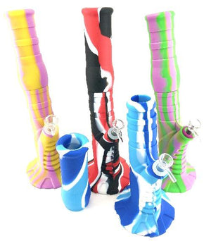 Silicone Water Pipe - Leaning Tower (13")