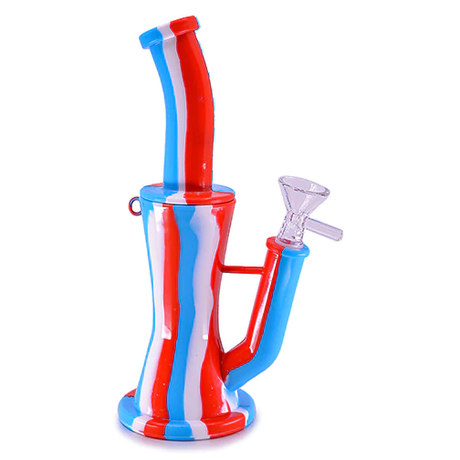 Silicone Water Pipe - Hour Glass (8.25")