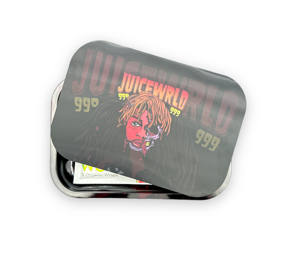 Metal Rolling Tray w/ 3D Magnetic Lid - Juice