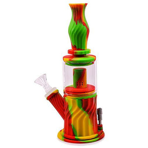 Waxmaid Silicone Water Pipe - 4 in 1 (9.25")